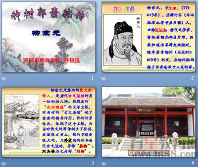 《種樹郭橐駝傳》PPT圖文設(shè)計(jì)制作方案